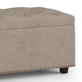 Hamilton - Upholstered Lift Top Rectangular Storage Ottoman - Furniture Home Direct