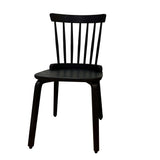Solid Wood Slat Back Windsor Chair (Set of 2) - Furniture Home Direct
