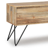 Hunter - Handcrafted TV Media Stand - Natural - Furniture Home Direct