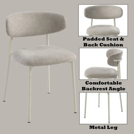 Ingram - Side Chair (Set of 2) - Light Gray - Furniture Home Direct