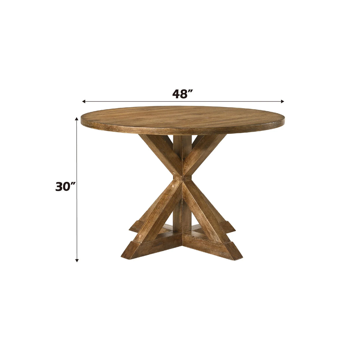 Wallace II - 5 Pieces Dining Room Set - Oak - Furniture Home Direct