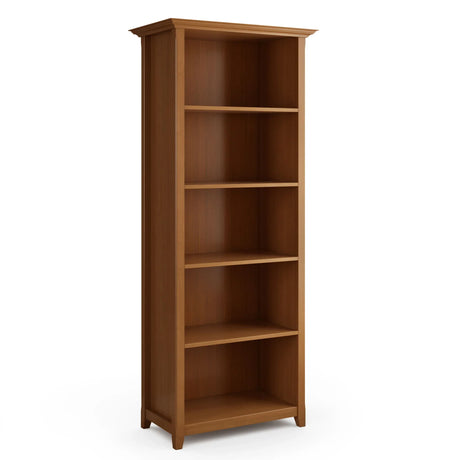 Amherst - 5 Shelf Bookcase - Light Golden Brown - Furniture Home Direct