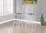 Swivel Stool Bar Height, Contemporary & Modern Style (Set of 2) - Furniture Home Direct