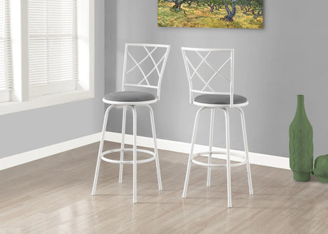 Swivel Stool Bar Height, Contemporary & Modern Style (Set of 2) - Furniture Home Direct