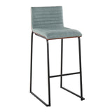 Mason Mara - Contemporary, Fixed Height Barstool (Set of 2) - Furniture Home Direct