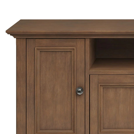 Amherst - Wide TV Media Stand - Rustic Natural Aged Brown - Furniture Home Direct