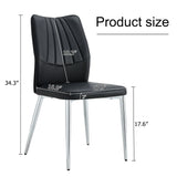 Modern Middle Ages Style Dining Chairs With Cushions And Metal Legs - Furniture Home Direct