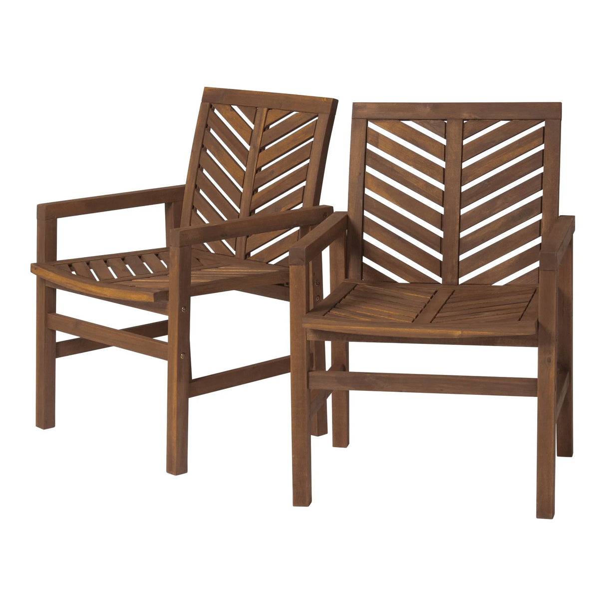 Modern 2 Piece Chevron Patio Chairs - Furniture Home Direct