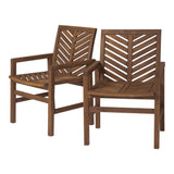 Modern 2 Piece Chevron Patio Chairs - Furniture Home Direct