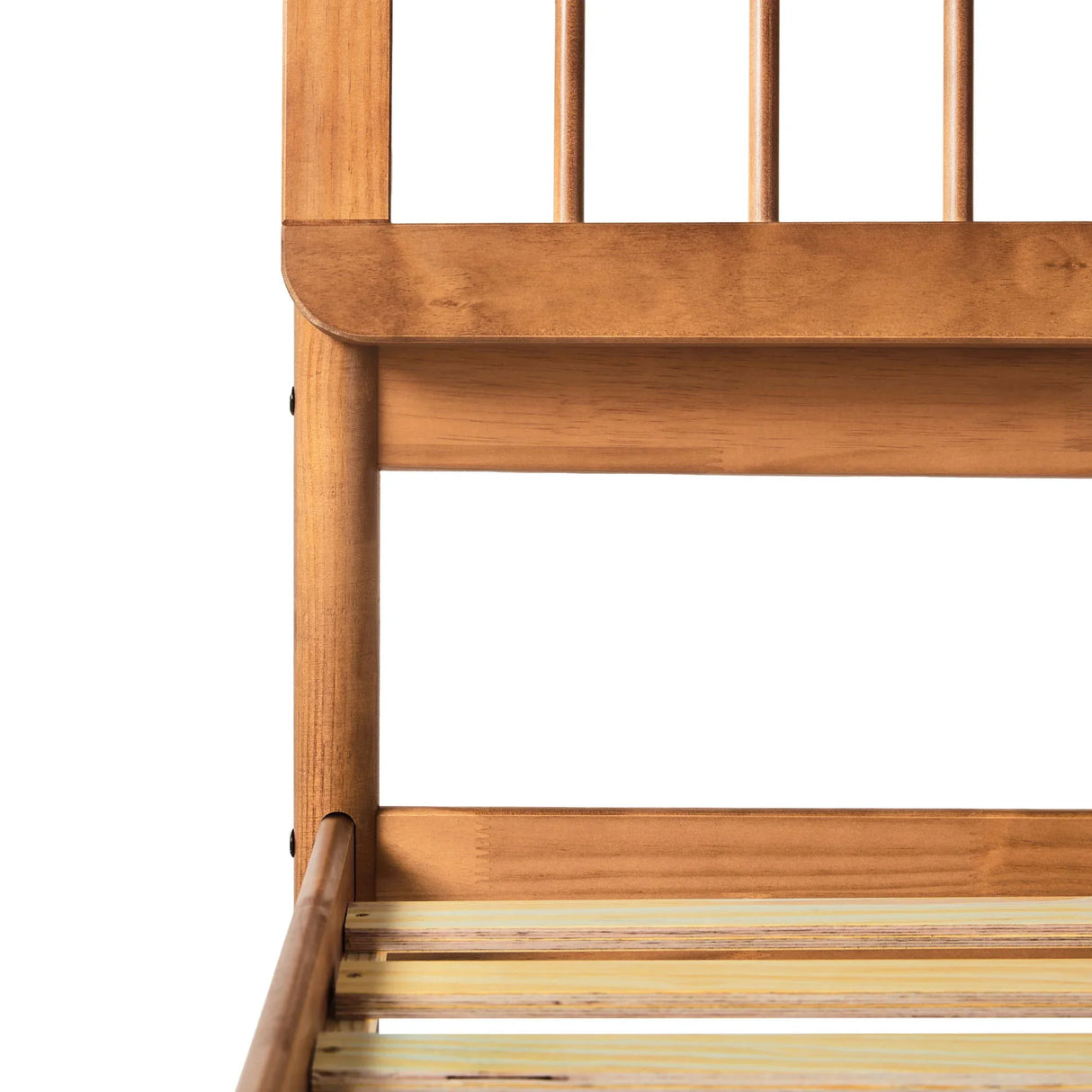Mid-Century Modern Solid Wood Spindle Bed - Furniture Home Direct