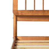Mid-Century Modern Solid Wood Spindle Bed - Furniture Home Direct