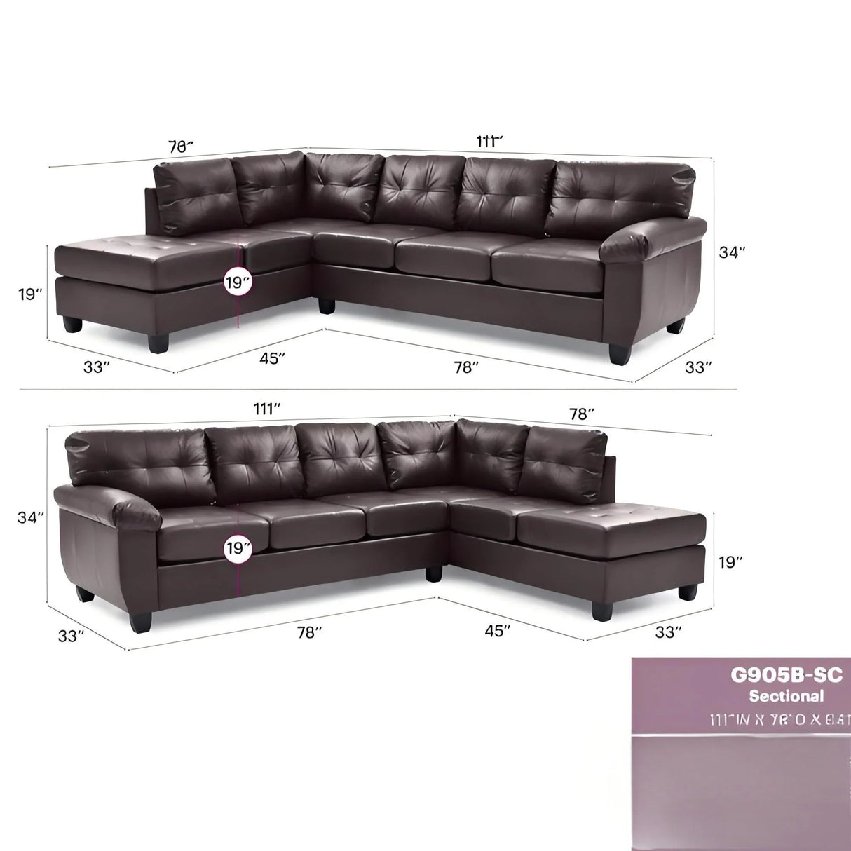 Gallant - Sectional - Furniture Home Direct