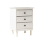 Classic 3 Drawer Solid Wood Nightstand - Furniture Home Direct