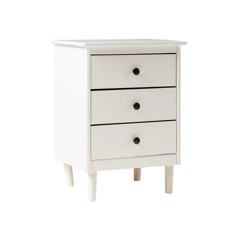 Classic 3 Drawer Solid Wood Nightstand - Furniture Home Direct