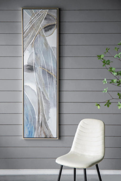 Elongated Modern Abstract Oil Paintings, Wall Art For Living Room Dining Room Bedroom Office Entryway (Set of 2) - Multicolor - Furniture Home Direct