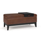 Oregon - Contemporary Storage Ottoman Bench With Tray - Furniture Home Direct