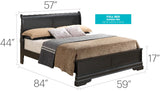 Sleigh Bed With Low Footboard - Furniture Home Direct