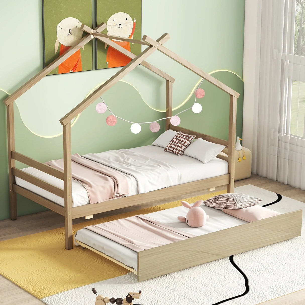 House-Shaped Bed With Trundle - Furniture Home Direct