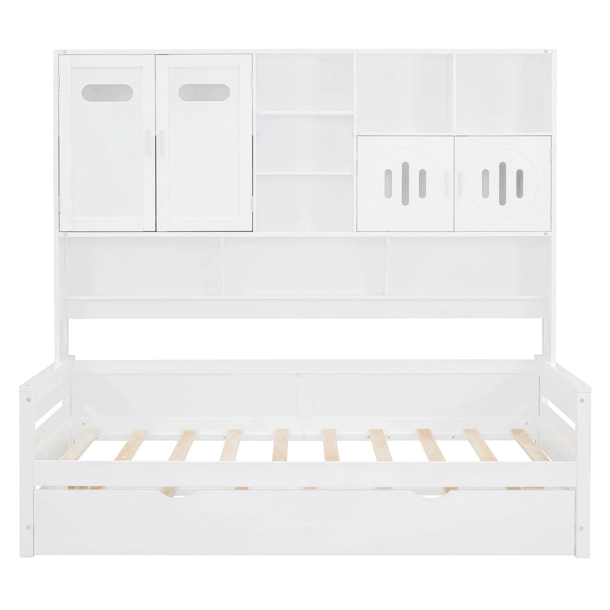 Daybed With All-In-One Cabinet And Shelf - Furniture Home Direct
