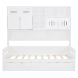 Daybed With All-In-One Cabinet And Shelf - Furniture Home Direct