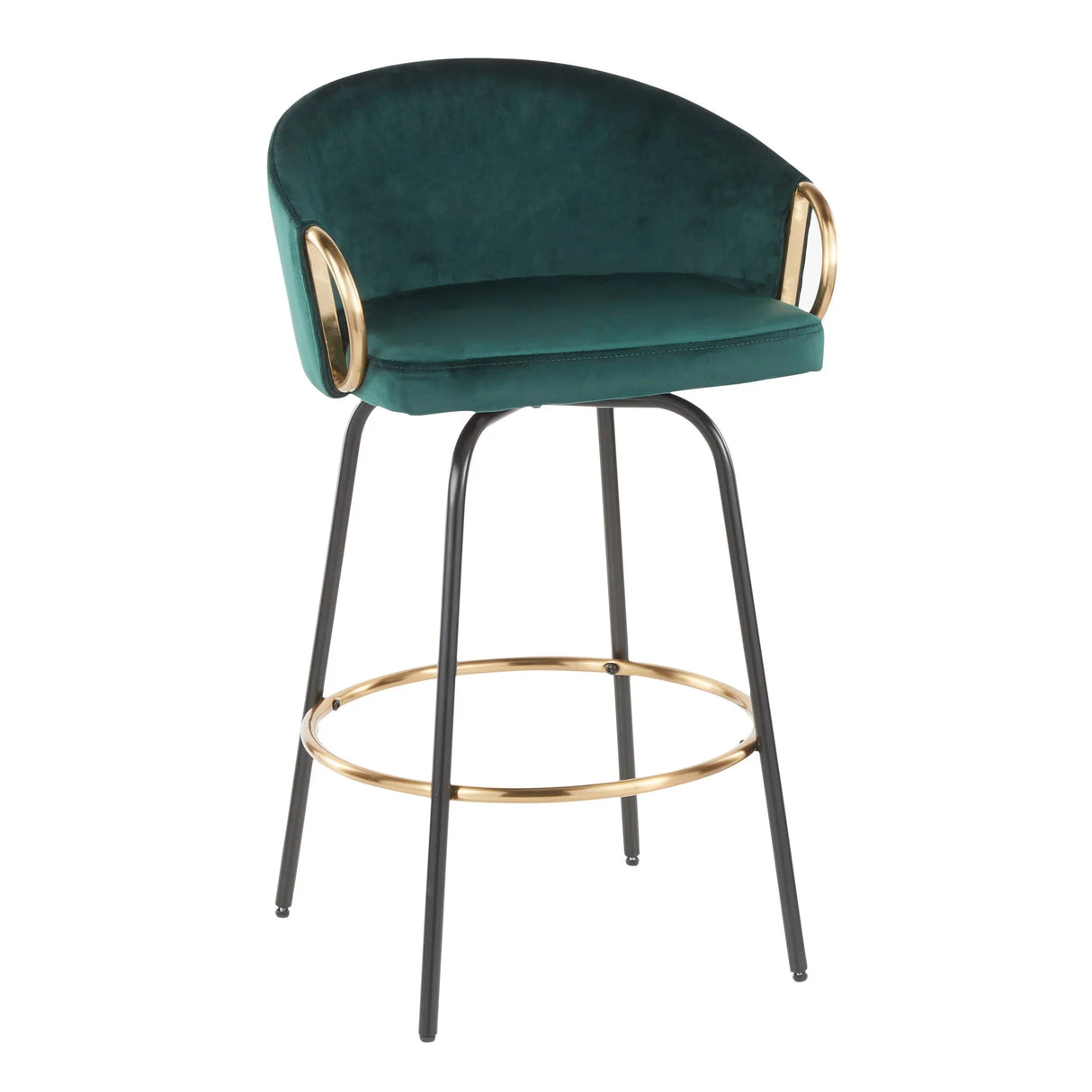 Claire - Contemporary / Glam Counter Stool (Set of 2) - Furniture Home Direct