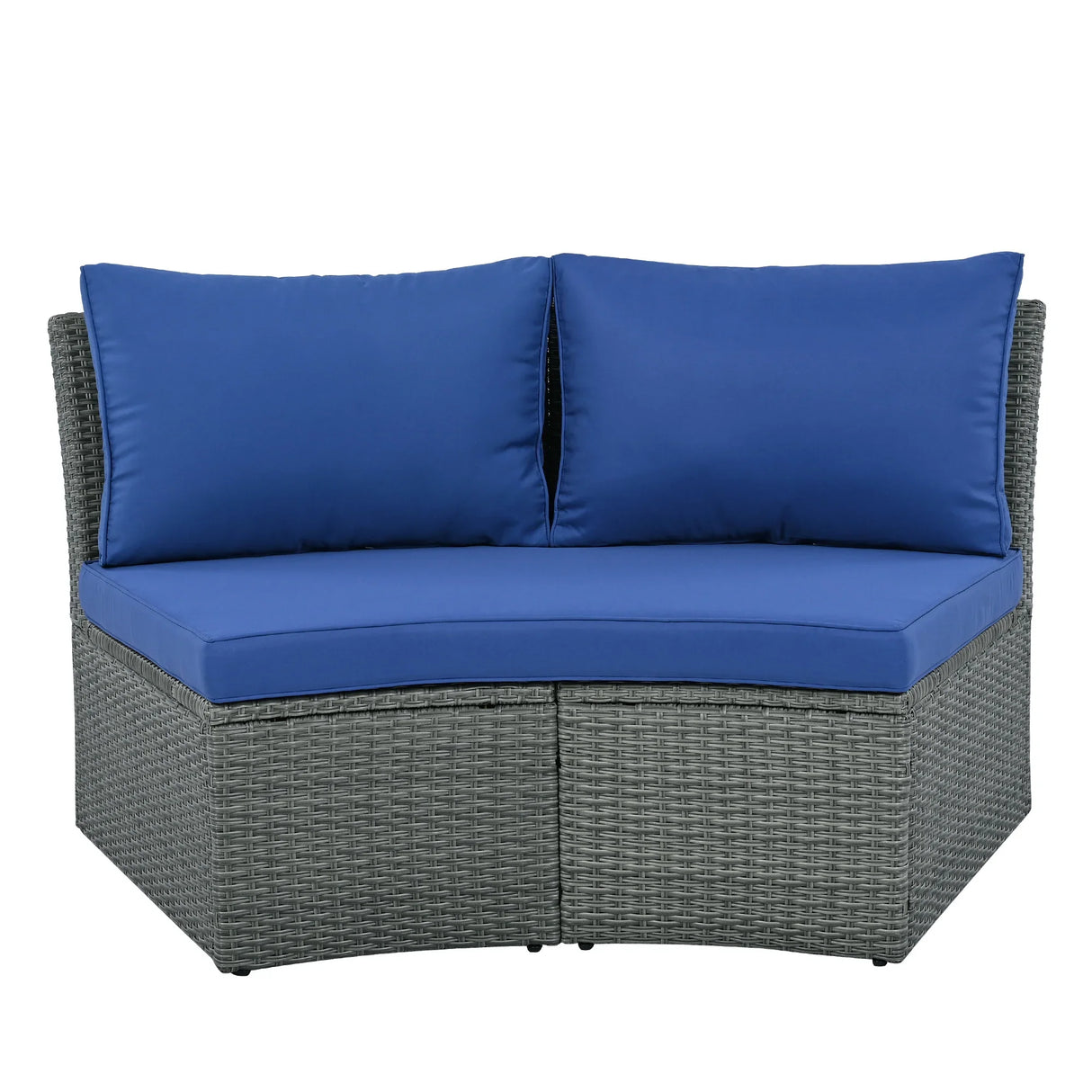 Semi-Circle Outdoor Sectional Set - Furniture Home Direct
