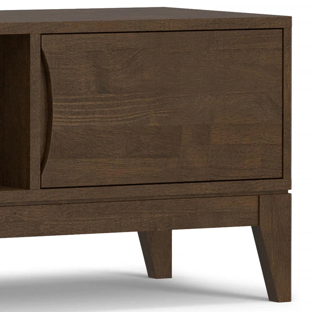 Harper - Low TV Media Stand - Walnut Brown - Furniture Home Direct