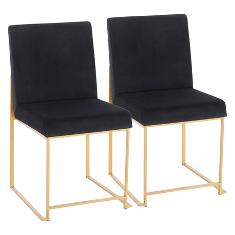 Fuji - Contemporary Stylish Frame, High Back Dining Chair (Set of 2) - Furniture Home Direct