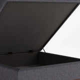 Owen - Square Coffee Table Storage Ottoman - Slate Gray - Furniture Home Direct