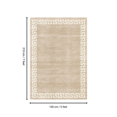 Toucan - Washable Non - Slip Area Rug - Beige - Furniture Home Direct