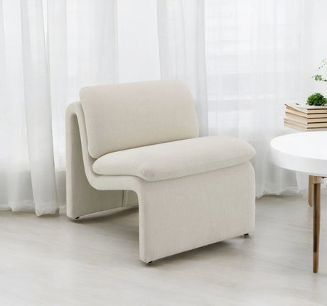Jaeda - Innovative Elegance Accent Chair In Curved Shape - Furniture Home Direct