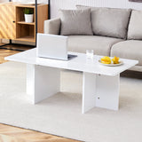 Coffee Table With X Leg Design For Living Room White - Furniture Home Direct