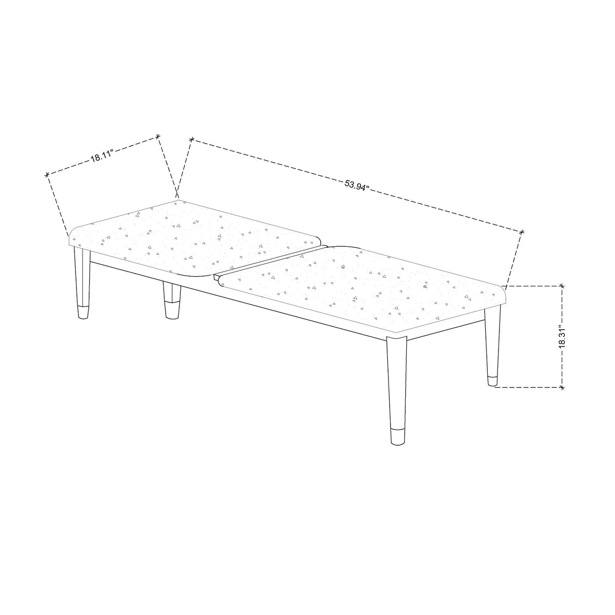 Brenda - Bedroom Bench With Padded Seating - Gray - Furniture Home Direct