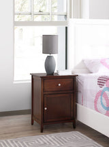 Izzy - 1 Drawer /1 Door Nightstand - Furniture Home Direct