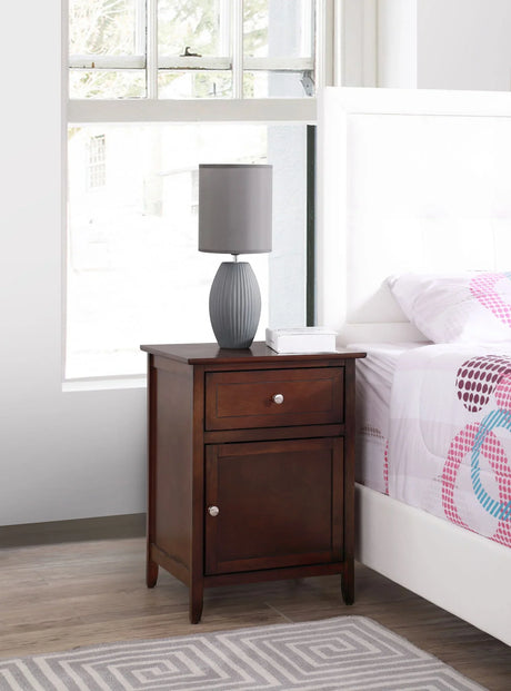 Izzy - 1 Drawer /1 Door Nightstand - Furniture Home Direct