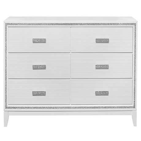 Almera - Glitter Dresser - White - Furniture Home Direct