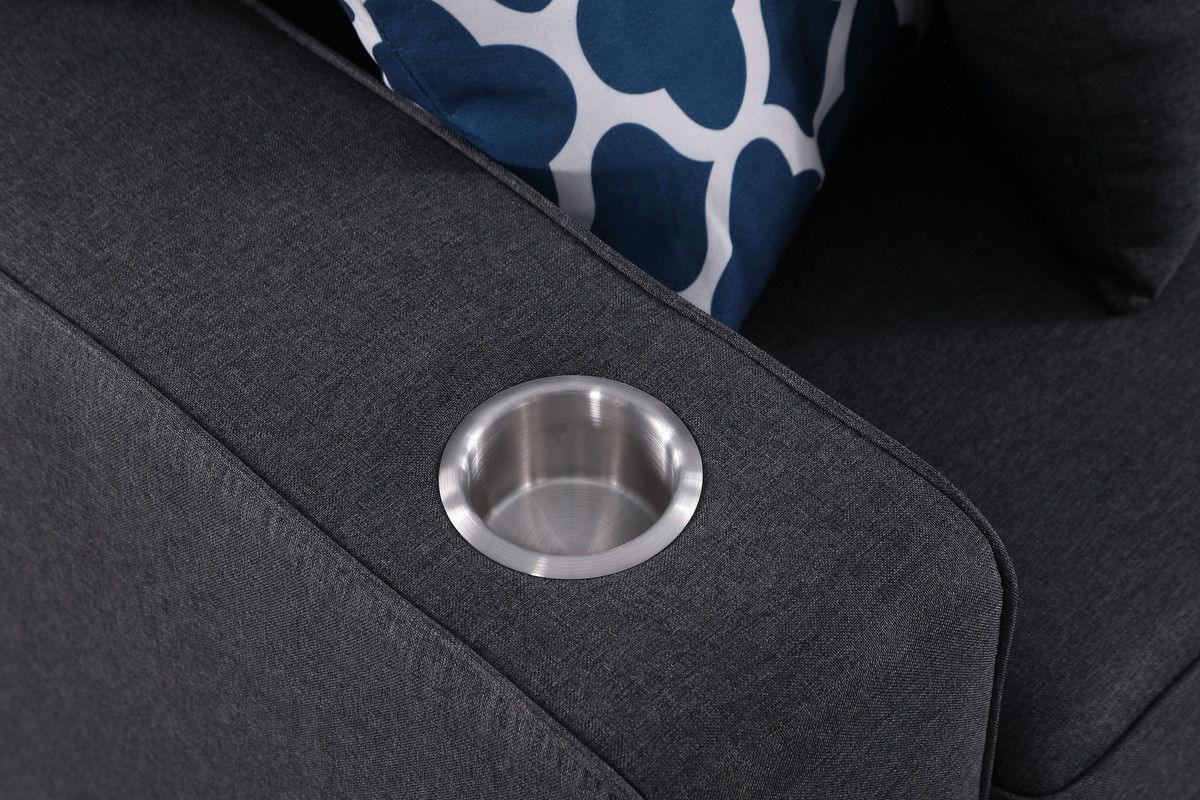 Cooper - Beautiful Sofa With Cupholder - Furniture Home Direct