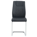 Modern Dining Chairs With Padded Seat, Metal Legs - Furniture Home Direct