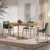 Mid-Century Modern Wood Tapered Legs Dining Table - Furniture Home Direct