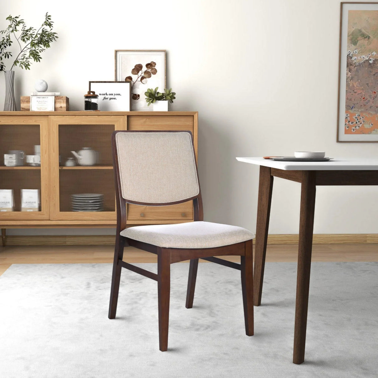 Skylar - Dining Chair (Set of 2) - Beige - Furniture Home Direct