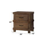 Adams - Antique Nightstand - Oak - Furniture Home Direct