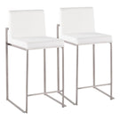 Fuji - Contemporary High Back Counter Stool, Functional Design - Furniture Home Direct