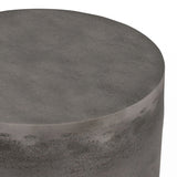 Morris - Metal End Table - Antique Silver - Furniture Home Direct