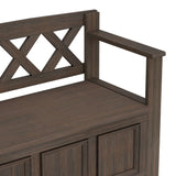 Amherst - Handcrafted Entryway Storage Bench - Furniture Home Direct