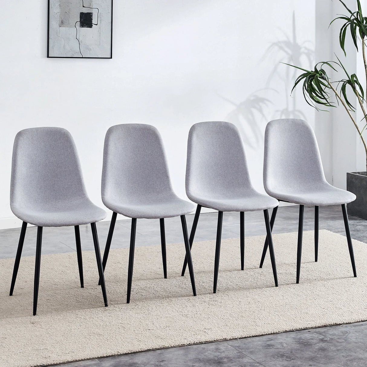 Combined Spoon Chairs, Perfectly Matching Minimalist And Scandinavian Style - Furniture Home Direct