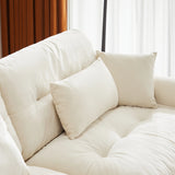 Oversized Modular Velvet Sofa - Cream - Furniture Home Direct