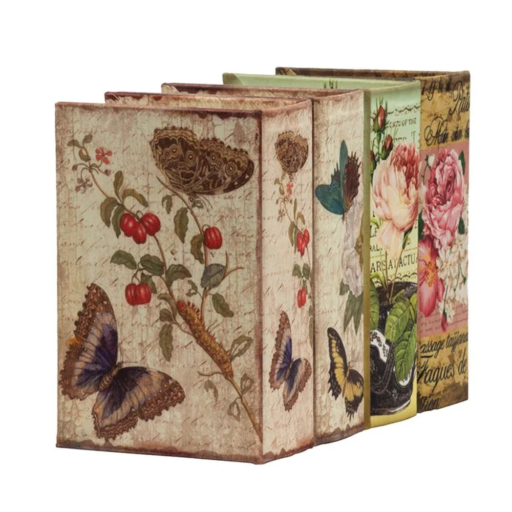 Book Boxes (Set of 4) - Multi - Furniture Home Direct
