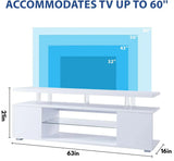 TV Stand LED Gaming Entertainment Center, Media Storage Console Table With Large Side Cabinet - Furniture Home Direct