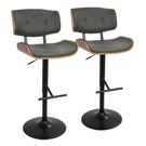 Lombardi - Mid Century Modern Adjustable Barstool - Furniture Home Direct