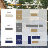 4-Piece Boho Patio Set - Beige - Furniture Home Direct